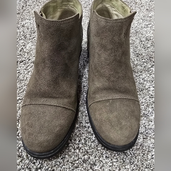 SOREL Leather Low Anckle Booties Sz 9 - Picture 8 of 10